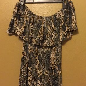 Animal print dress